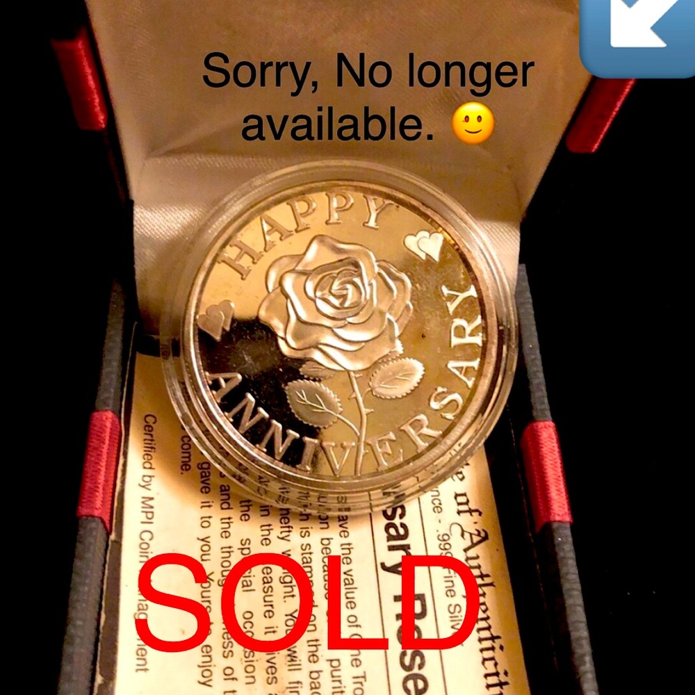 .999 Pure Silver Anniversary Coin. 
Unopened to my knowledge, bought years ago.